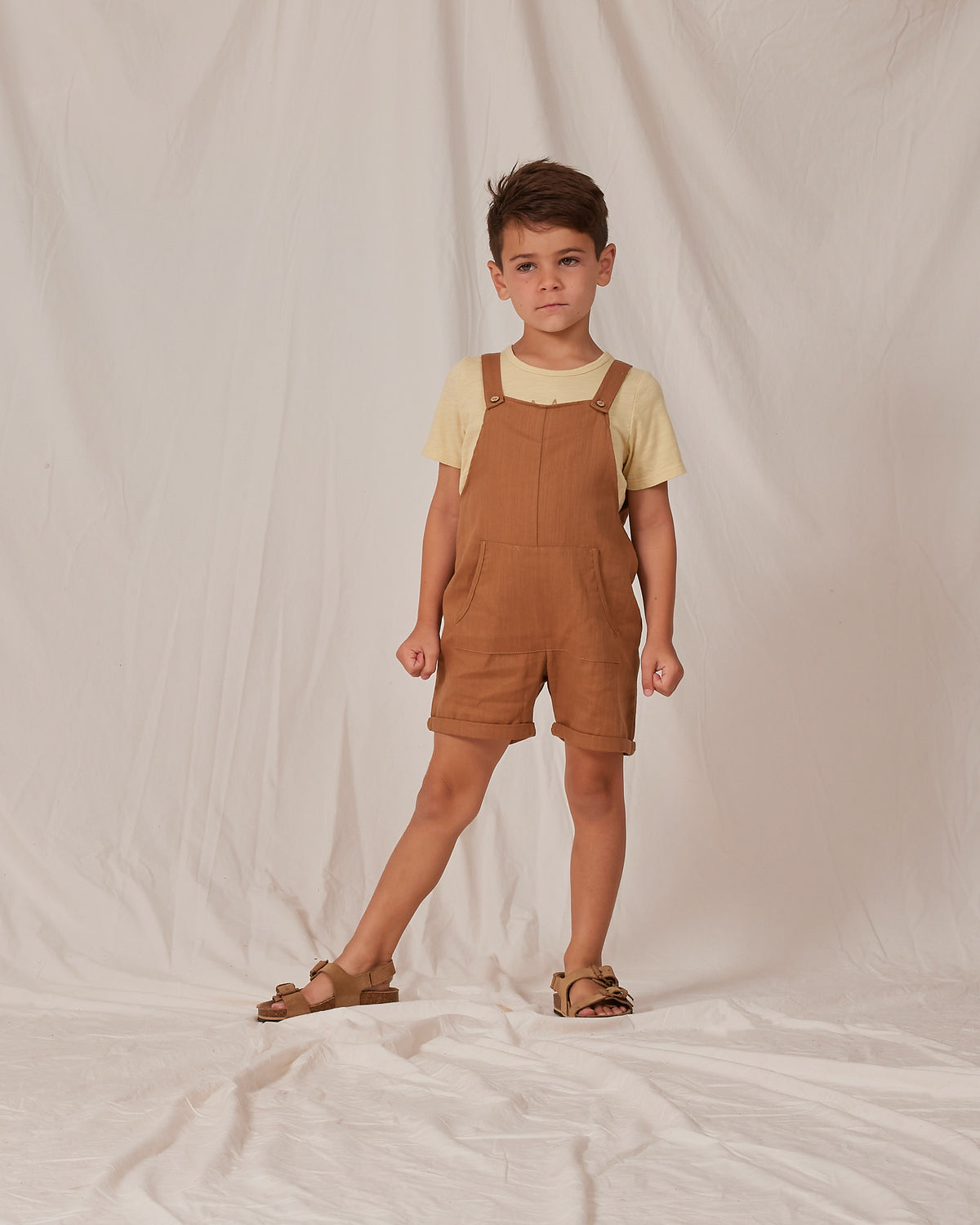 RYLEE + CRU BILLIE OVERALLS / CAMEL