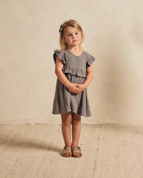 RYLEE + CRU BRIELLE DRESS / INK