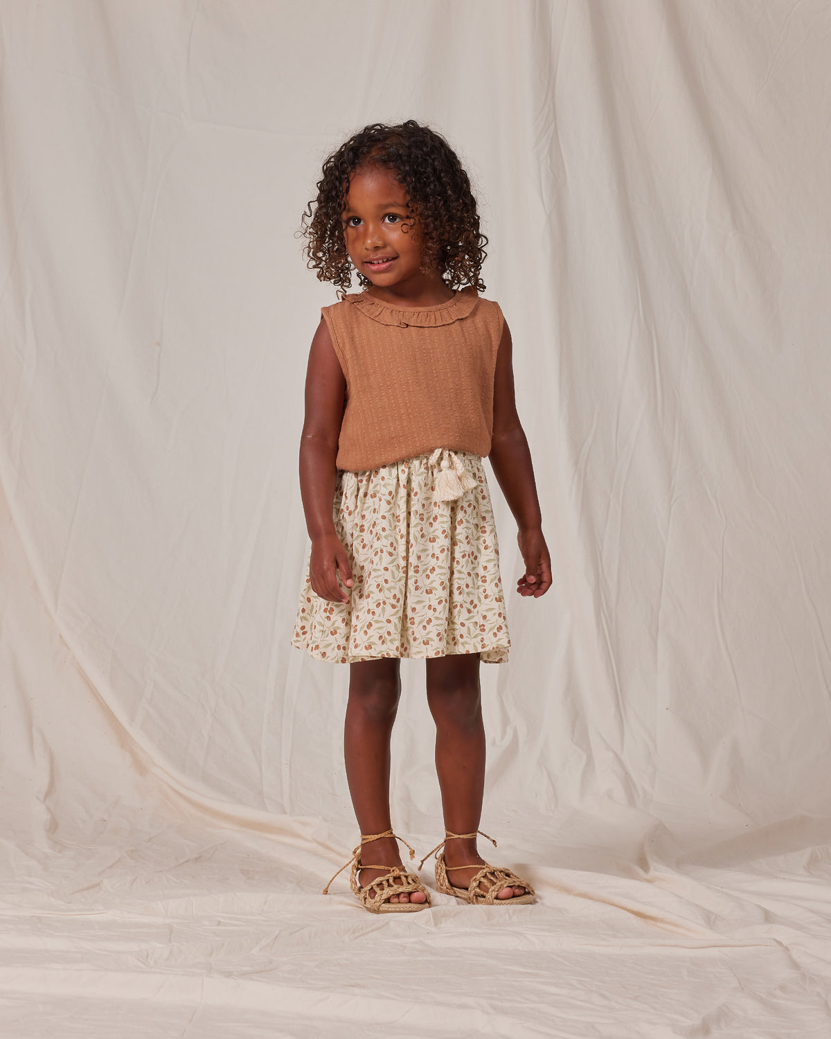 RYLEE + CRU MARIE BLOUSE / CAMEL