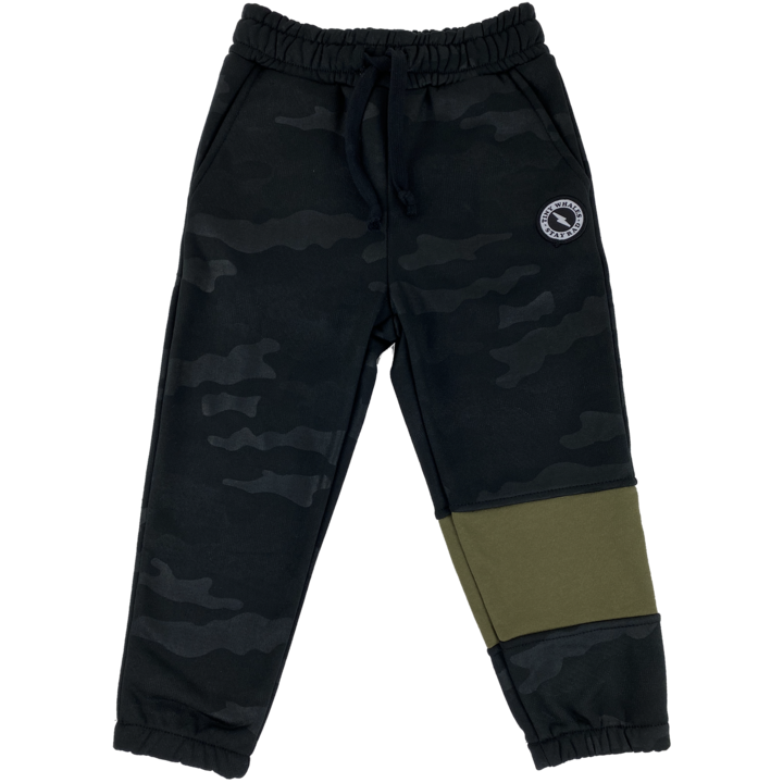 TINY WHALES GOOD VIBES ARMY SWEATPANTS