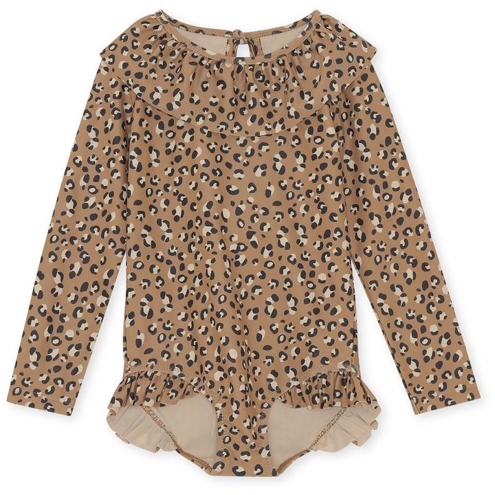 KONGES SLOJD RESORT LS SWIMSUIT / LEOPARD BROWN
