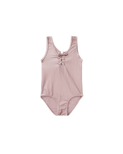 RYLEE + CRU LACE UP ONE-PIECE / MAUVE - Milk + Bots