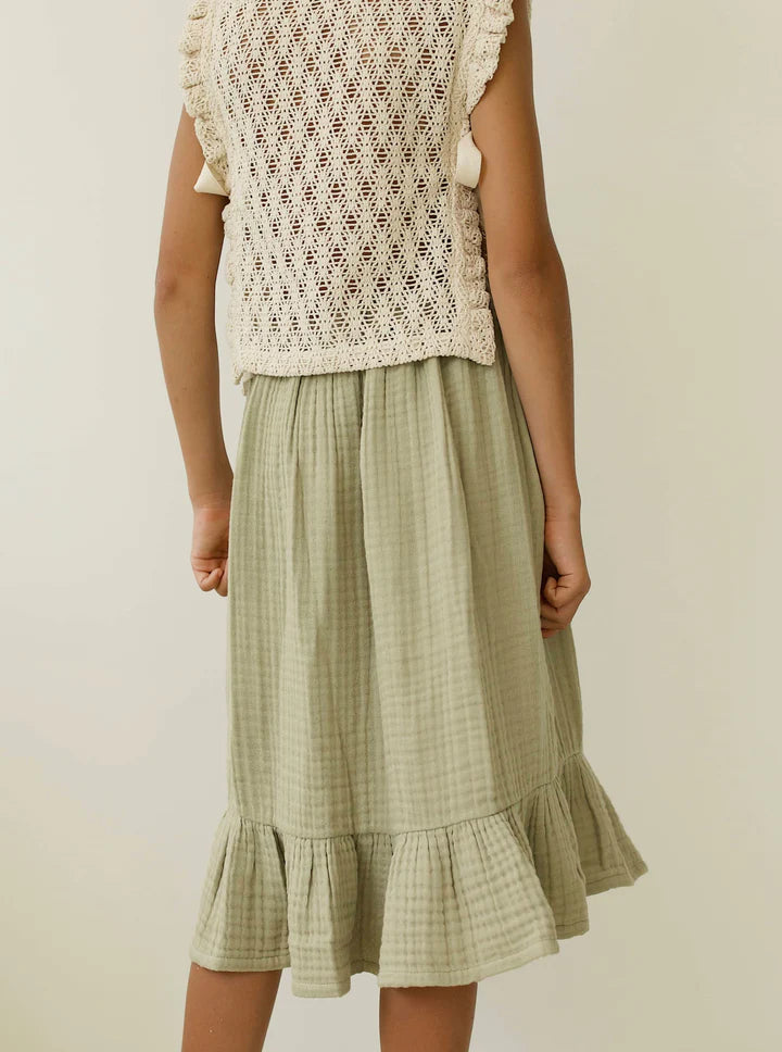 YOLI & OTIS CLAUDIA SKIRT / DRIED HERB - Milk + Bots