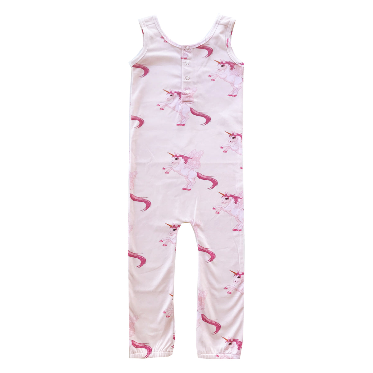 ROMEY LOVES LULU RORO LONG TANK ROMPER / UNICORN PEGASUS
