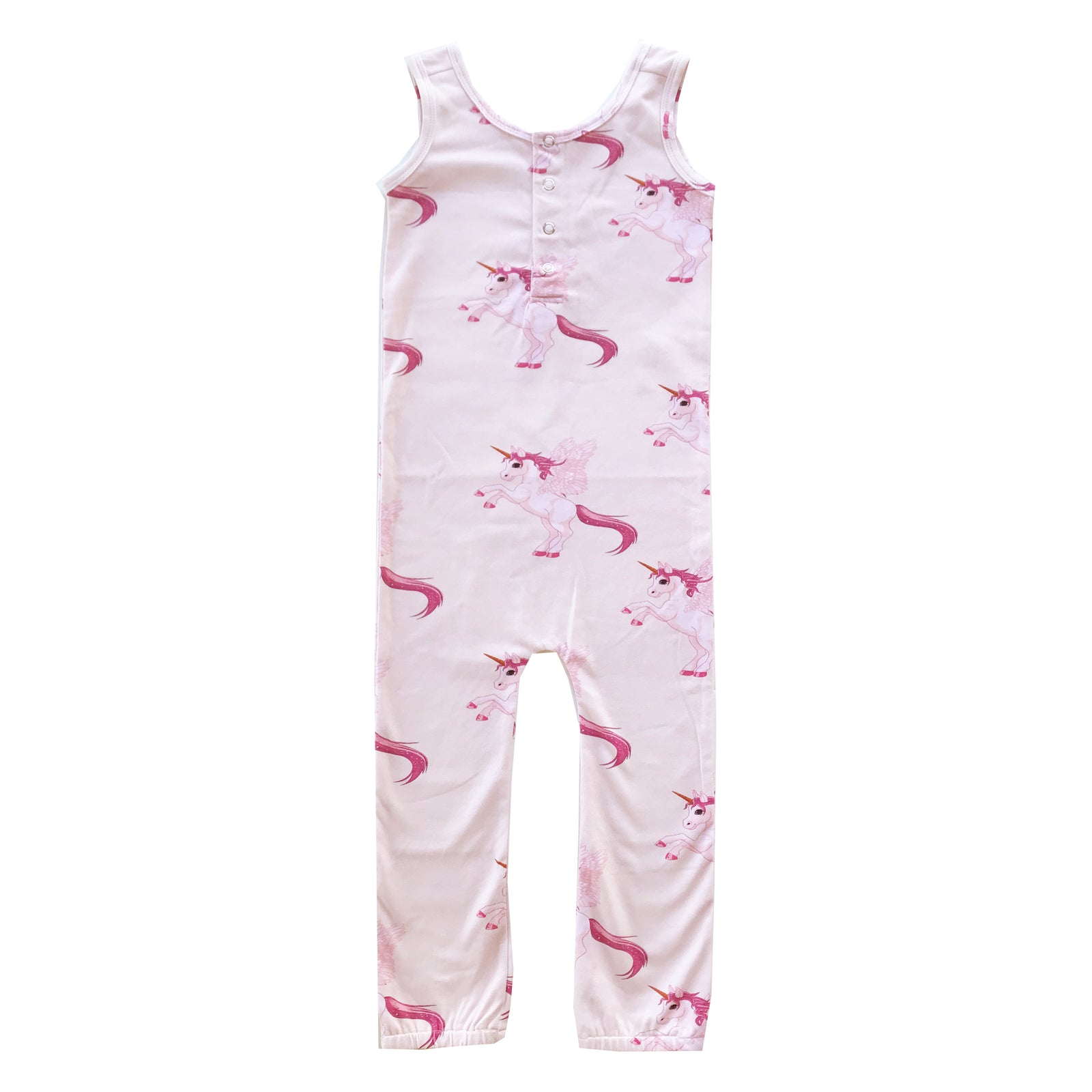 ROMEY LOVES LULU RORO LONG TANK ROMPER / UNICORN PEGASUS