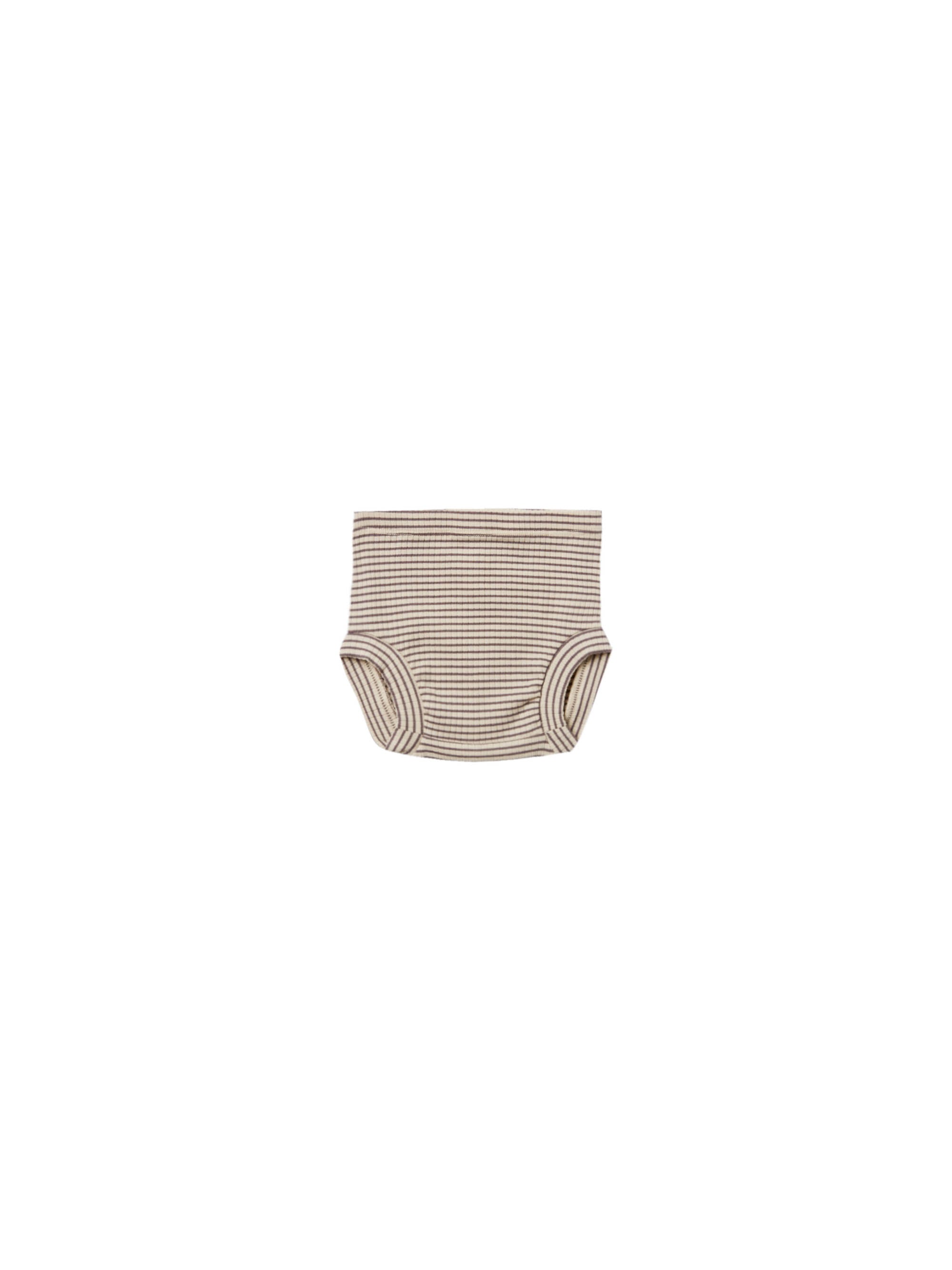 QUINCY MAE RIBBED BLOOMER / CHARCOAL STRIPE