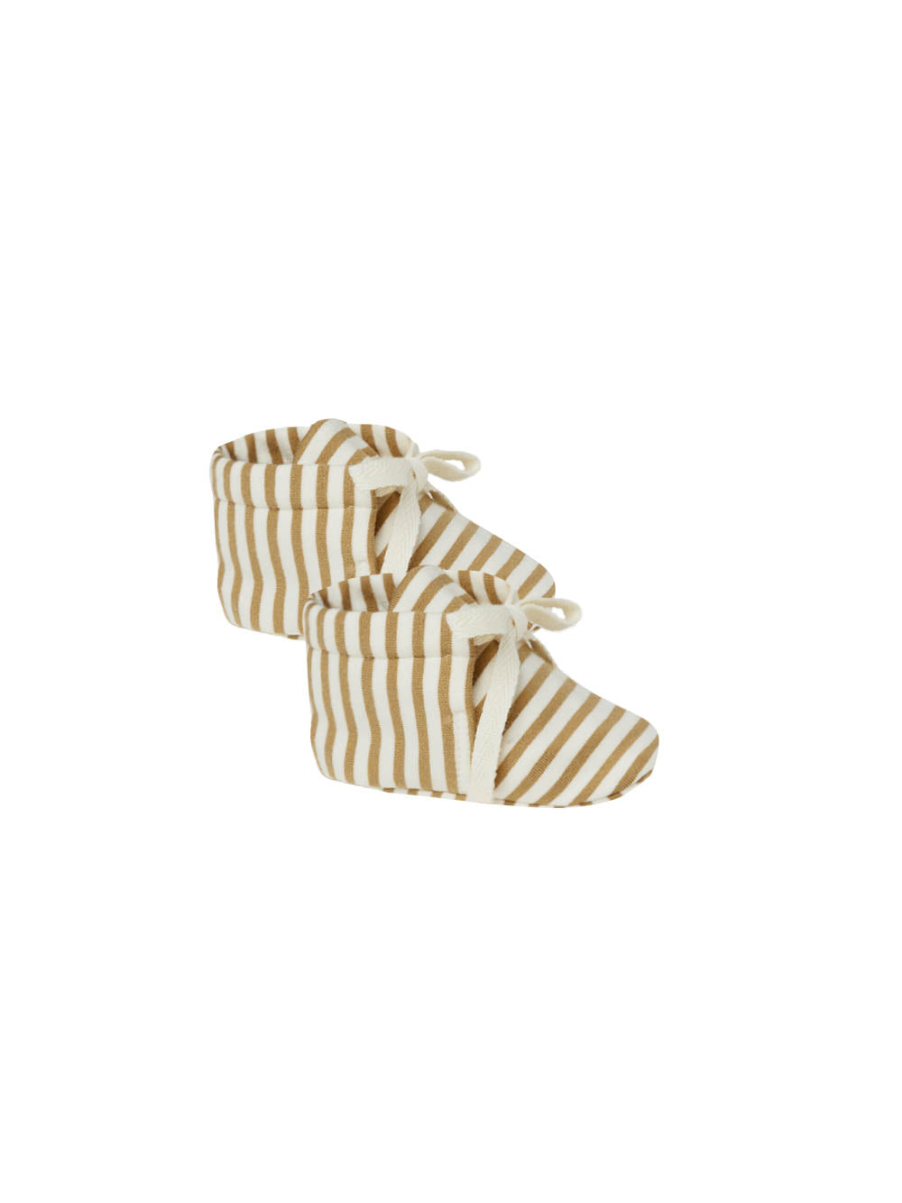 QUINCY MAE BABY BOOTIES / GOLD STRIPE