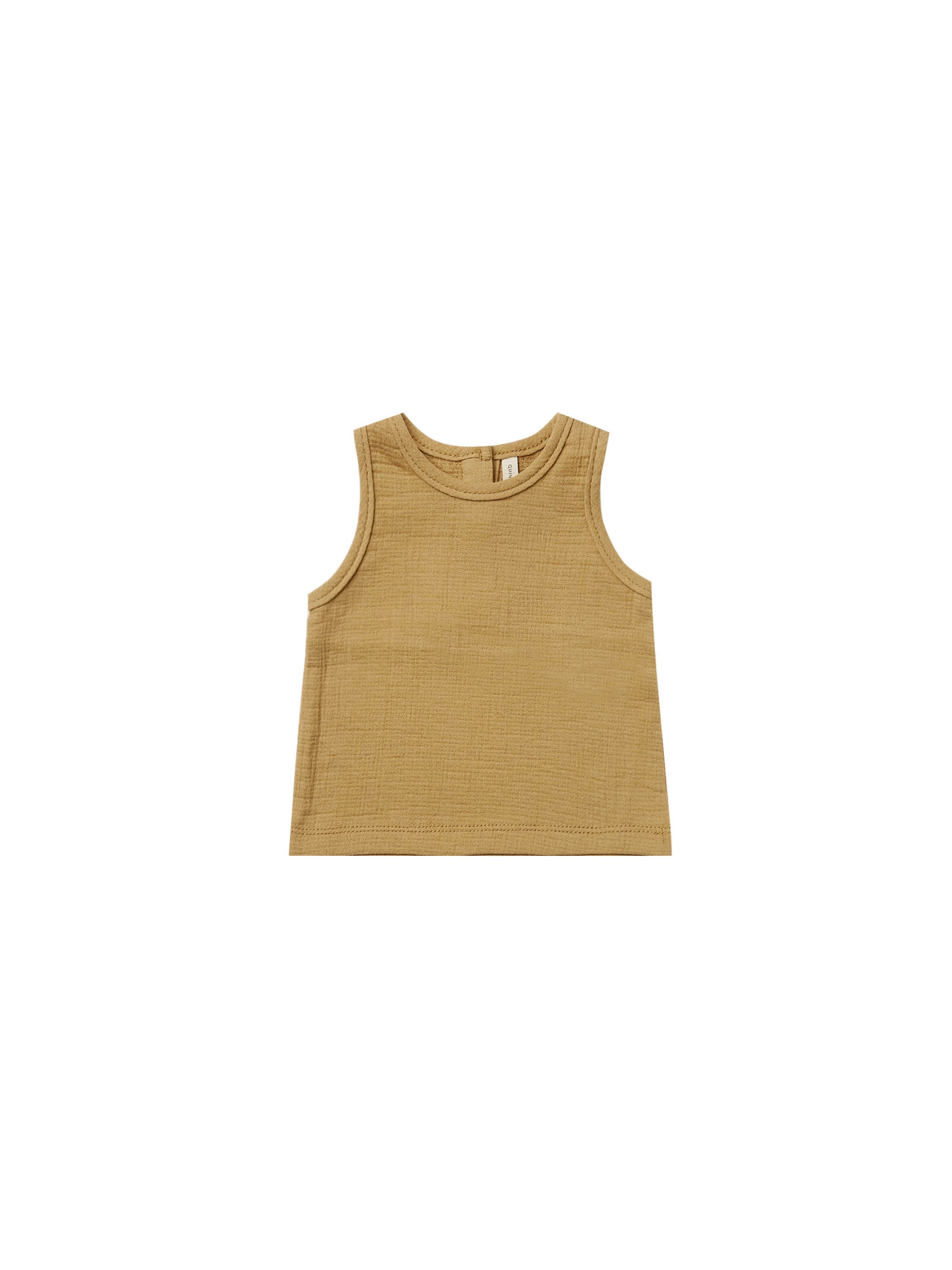 QUINCY MAE WOVEN TANK / GOLD