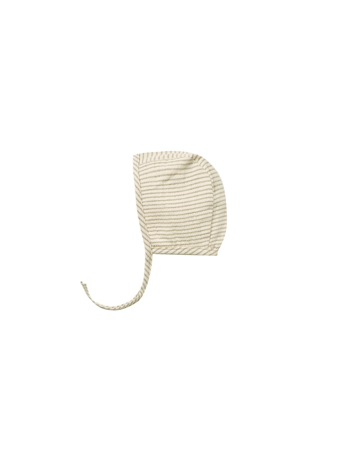 QUINCY MAE BABY BONNET / BASIL STRIPE