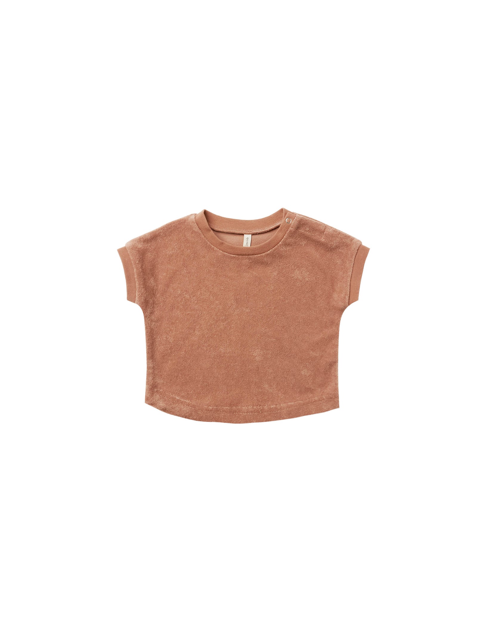 QUINCY MAE TERRY TEE / TERRACOTTA