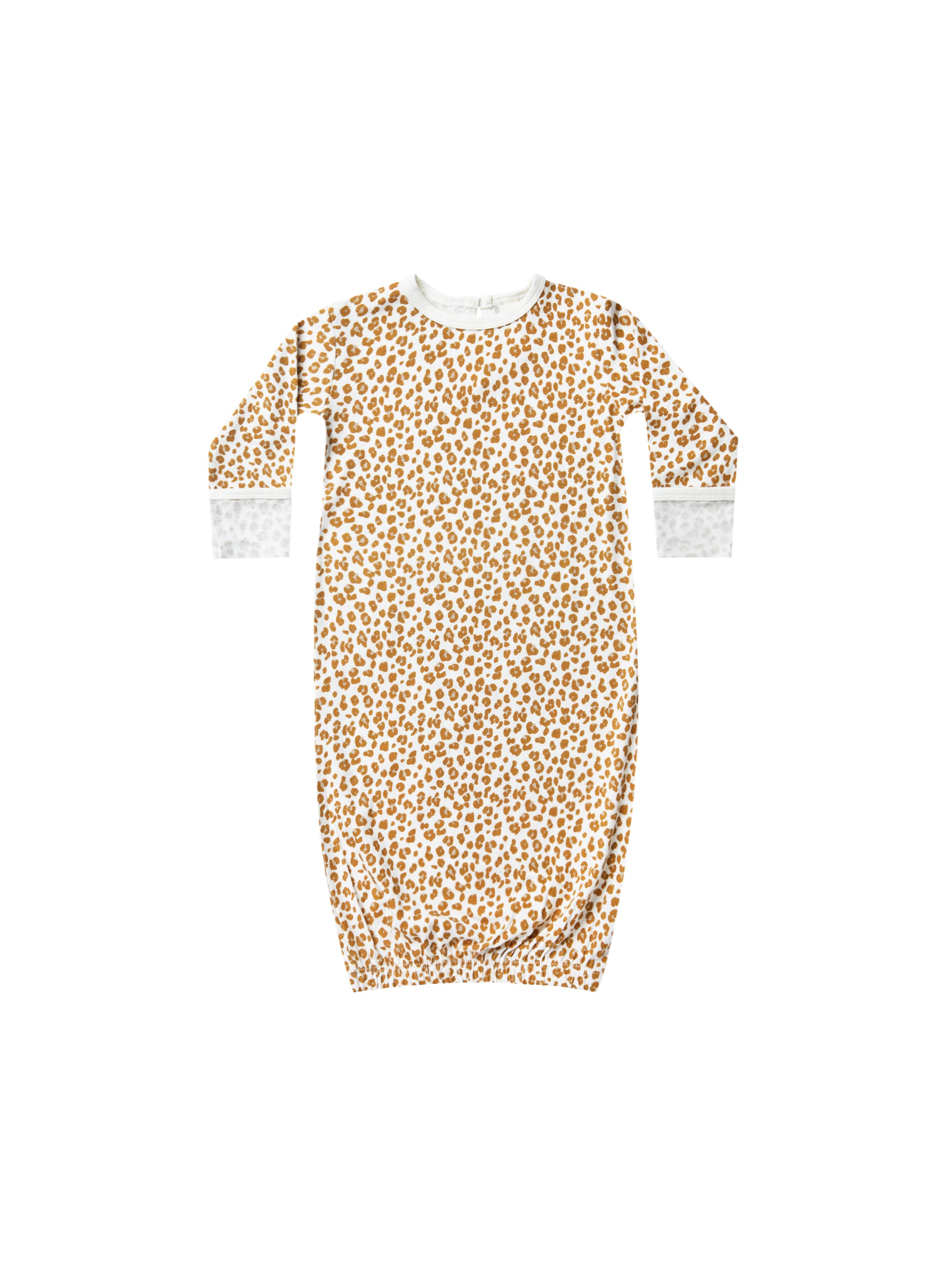 QUINCY MAE BAMBOO BABY GOWN / CHEETAH