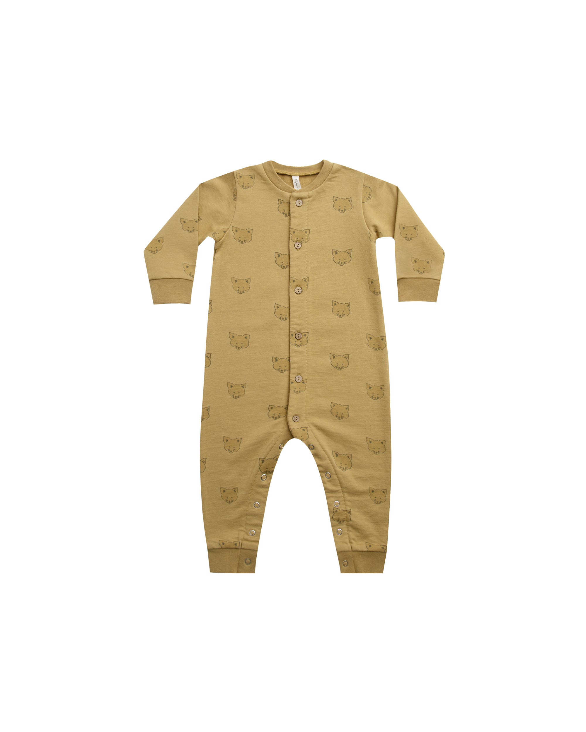 RYLEE + CRU BUTTON DOWN JUMPSUIT / COYOTE