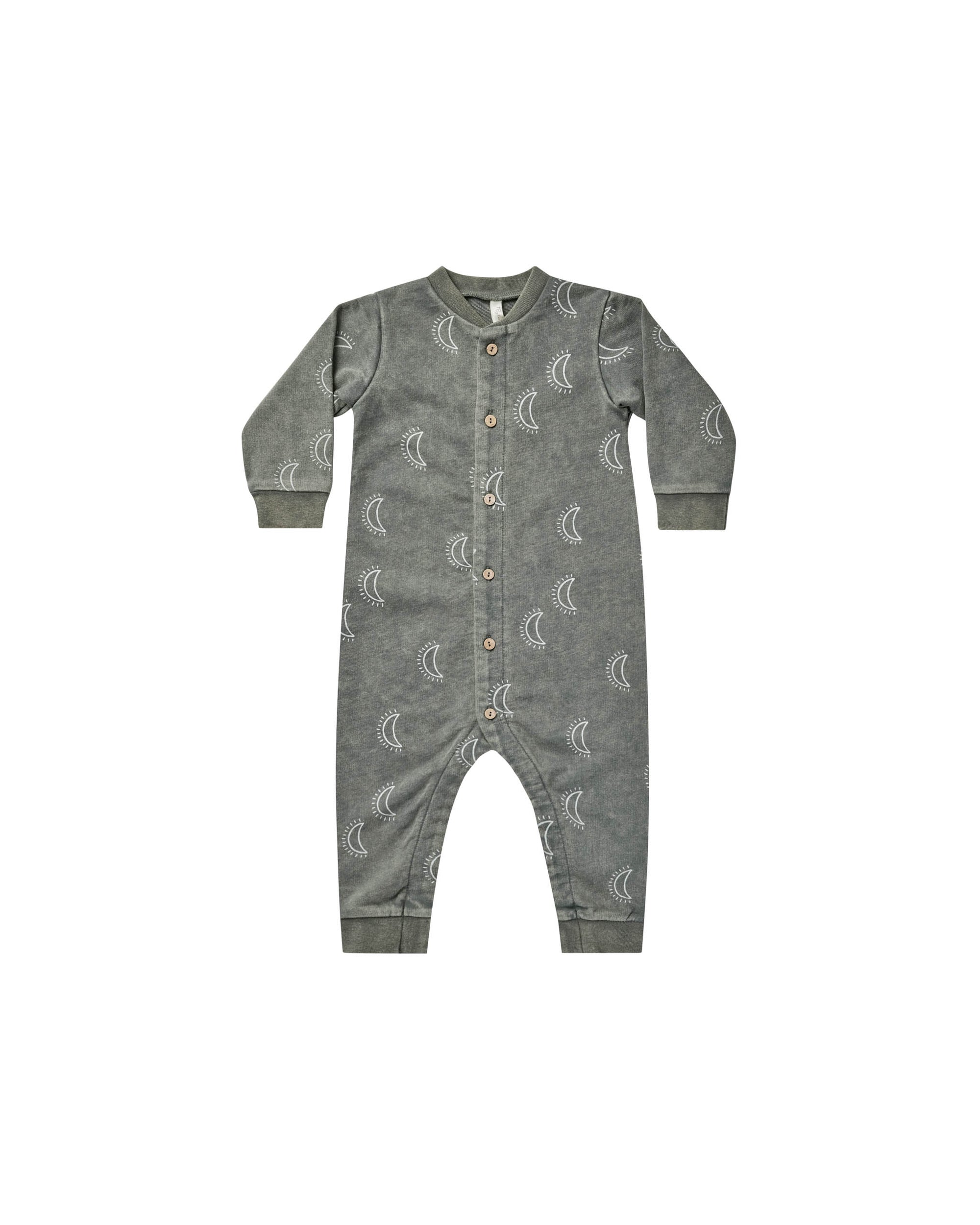 RYLEE + CRU BUTTON DOWN JUMPSUIT / MOONS