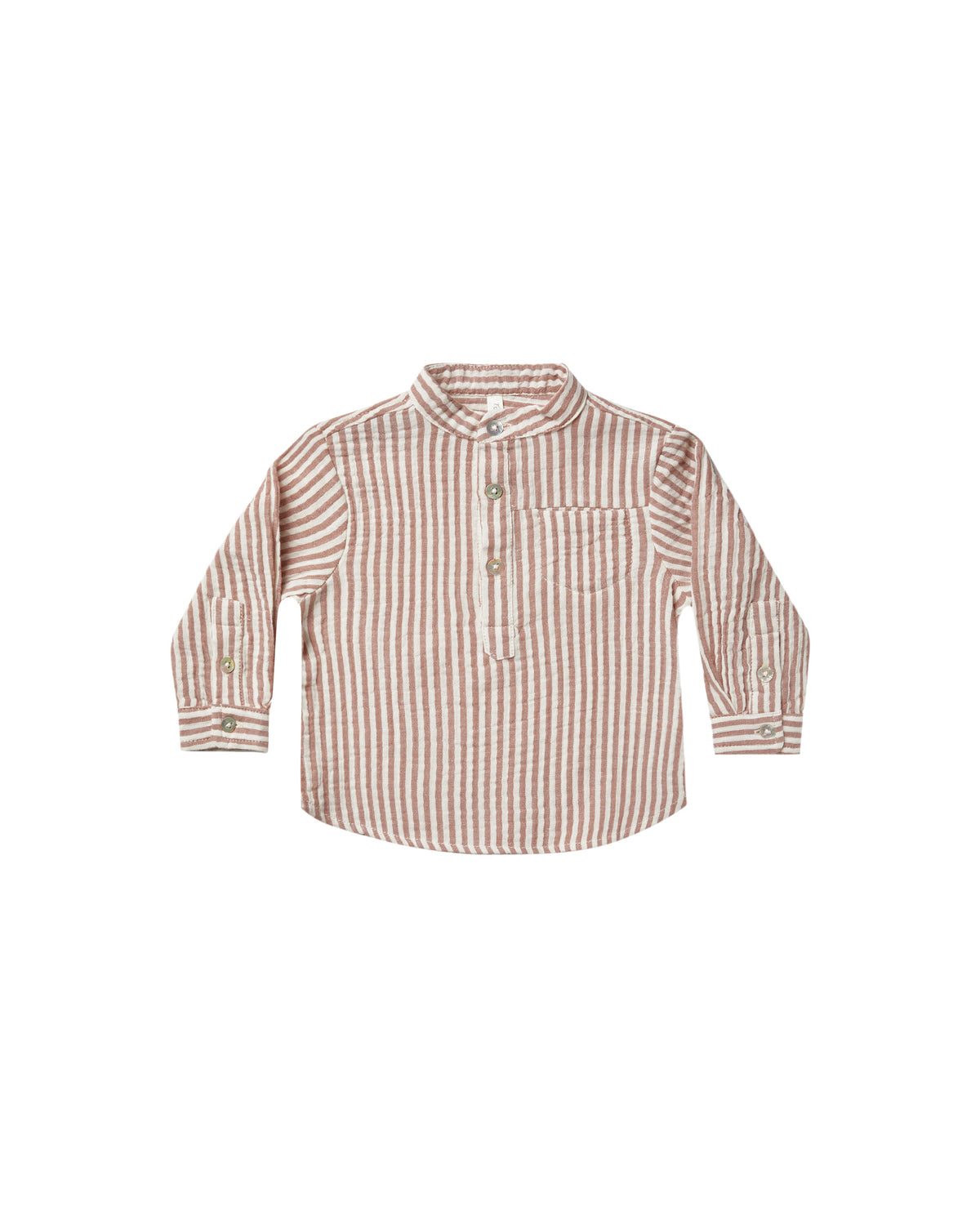 RYLEE + CRU MASON SHIRT / WINE STRIPE