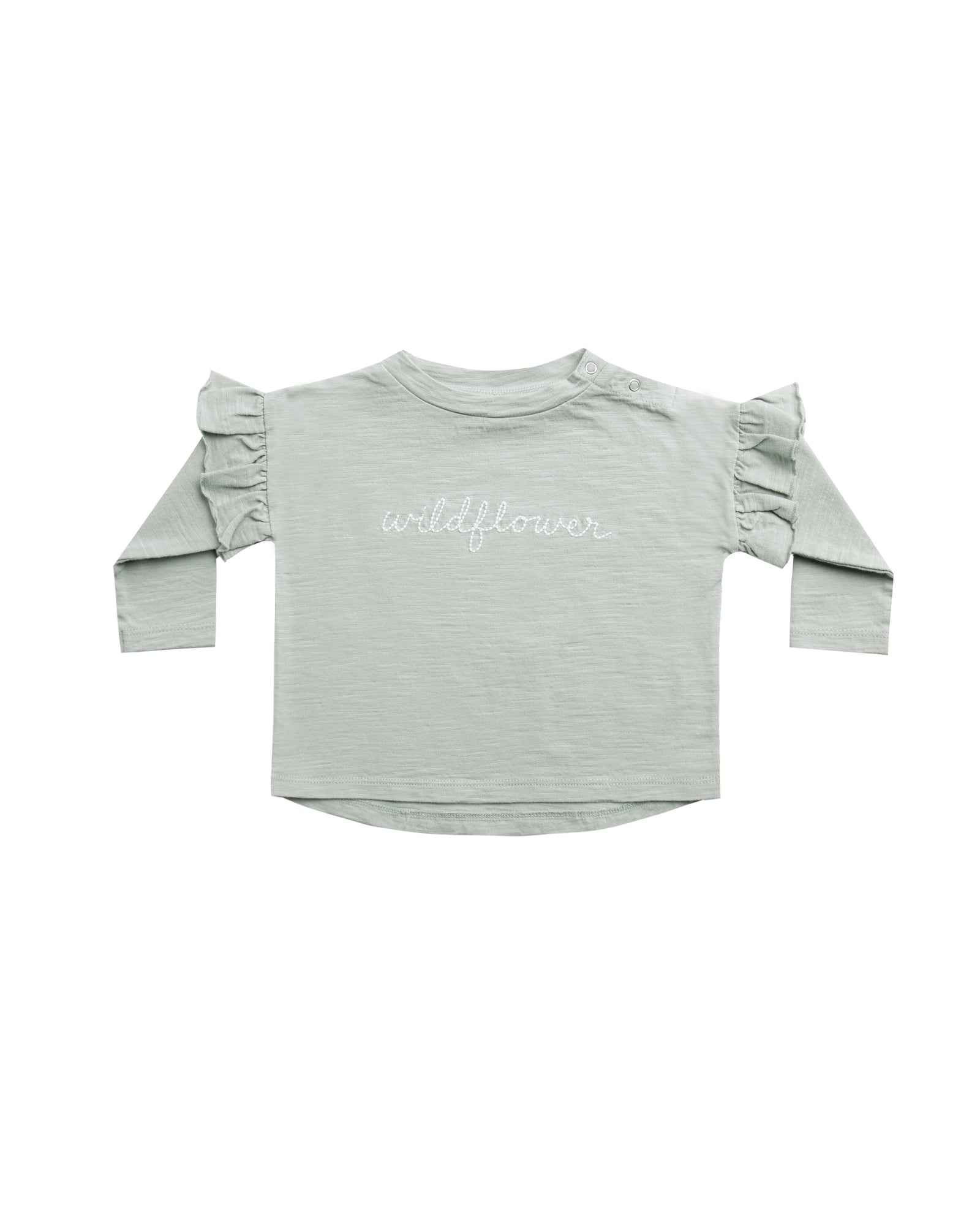 RYLEE + CRU RUFFLE LONGSLEEVE TEE / WILDFLOWER