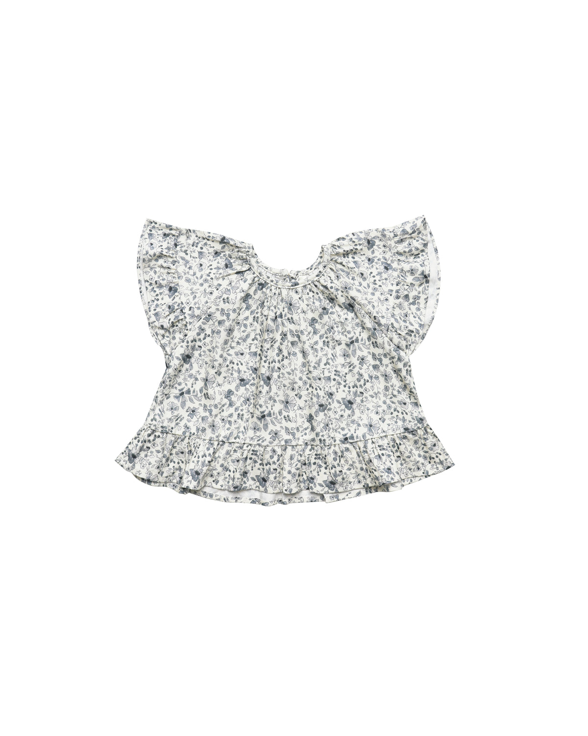 RYLEE + CRU BUTTERFLY TOP / BLUE FLORAL