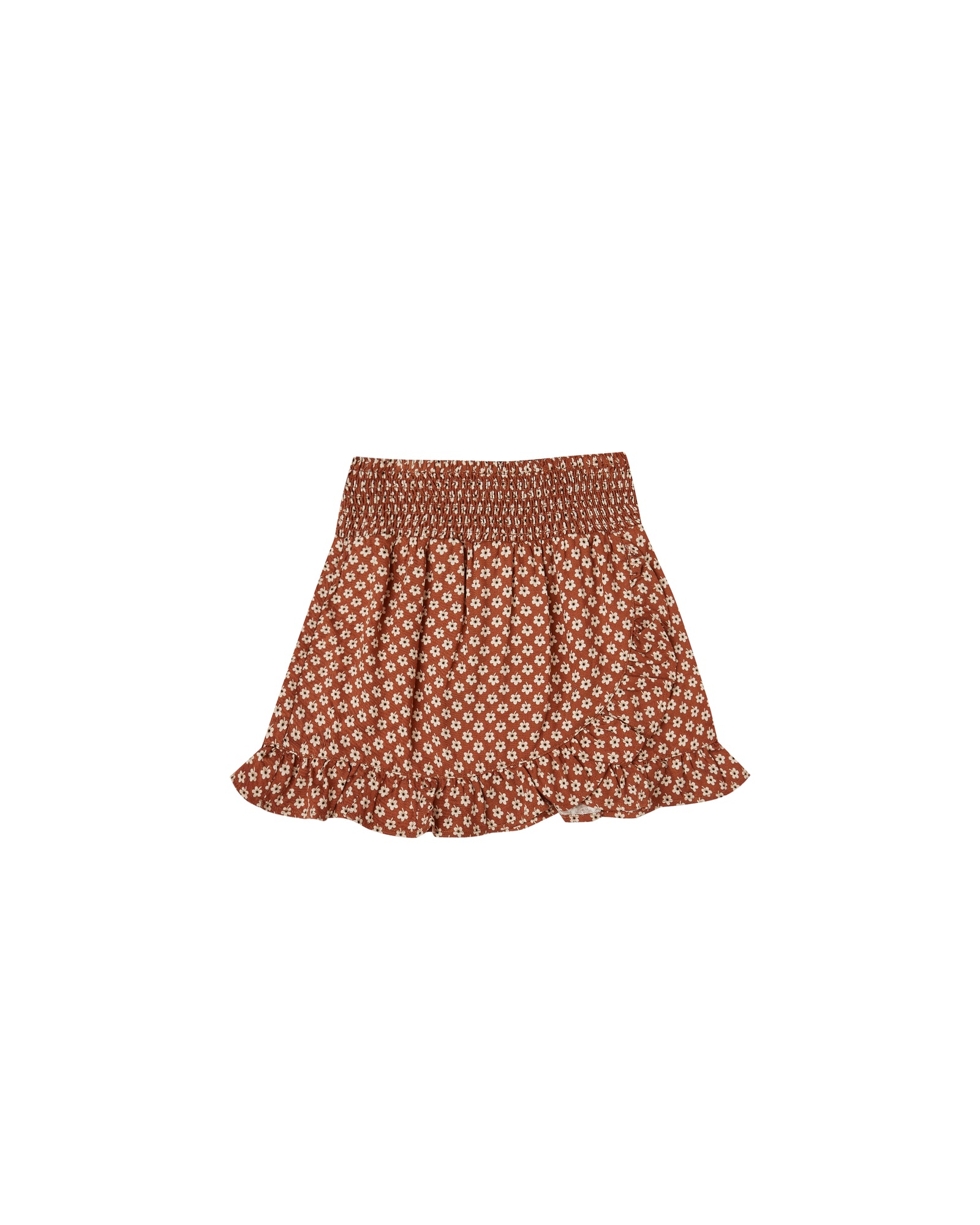 RYLEE + CRU WRAP RUFFLE SKIRT / FLOWER POWER