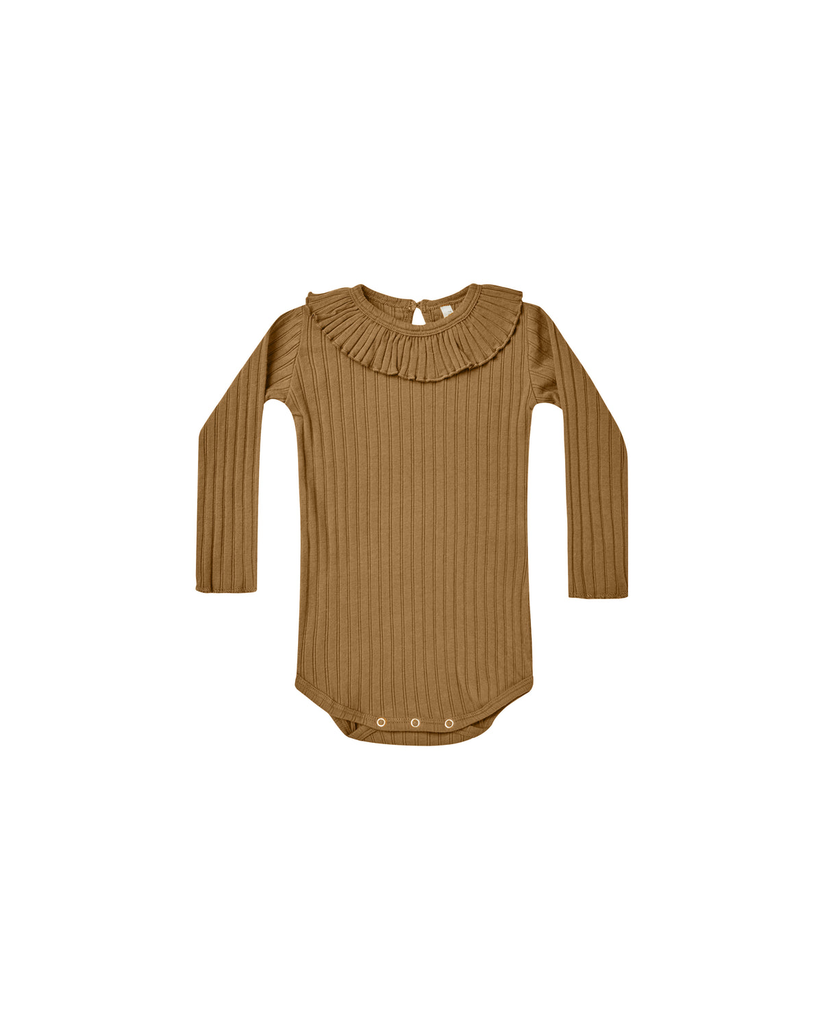 RYLEE + CRU RUFFLE COLLAR BODYSUIT / CHARTREUSE