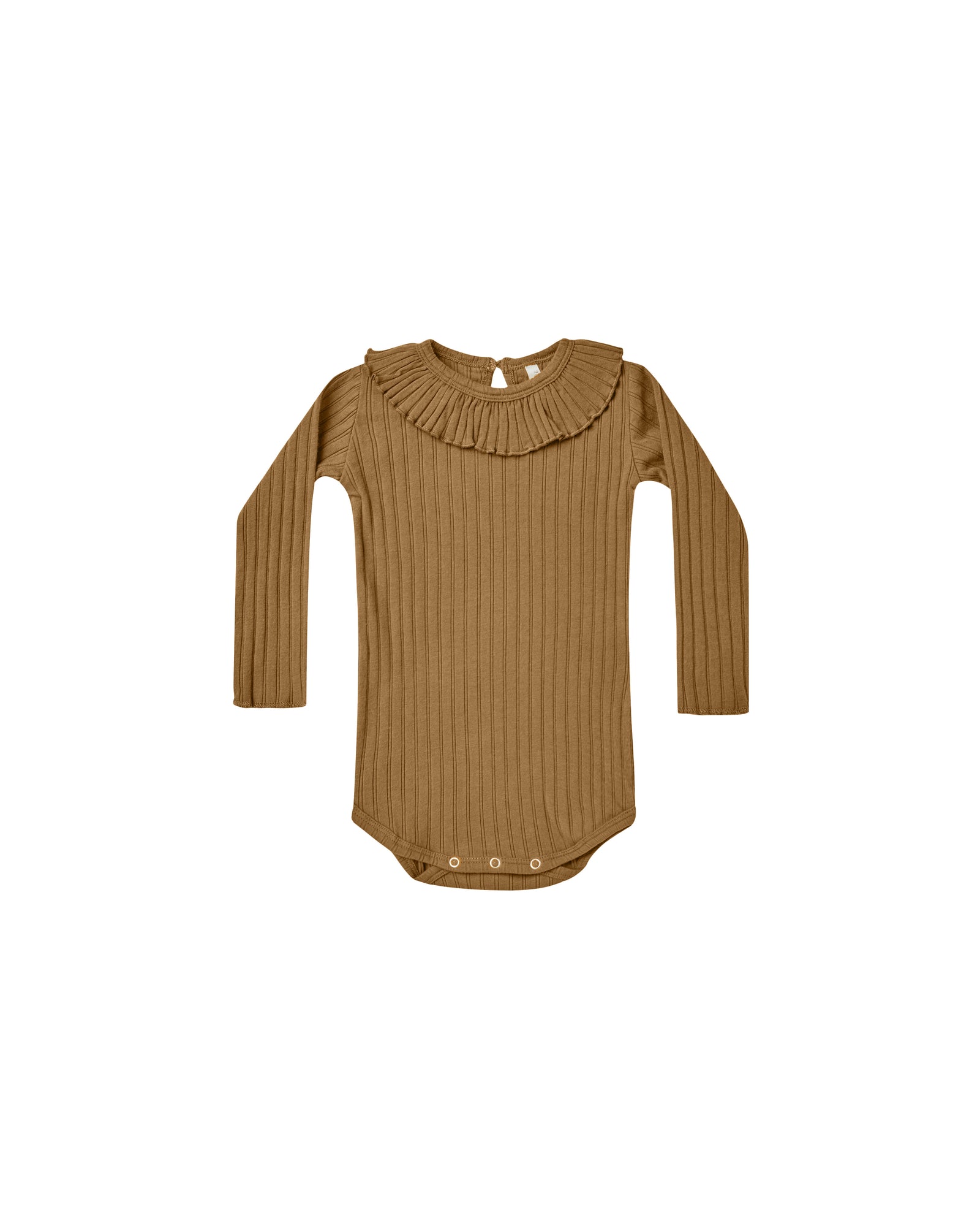 RYLEE + CRU RUFFLE COLLAR BODYSUIT / CHARTREUSE