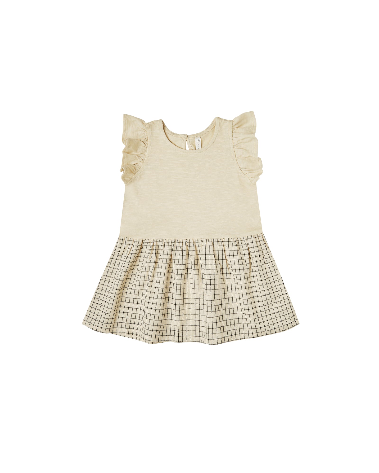 RYLEE + CRU COURY DRESS / GRID BUTTER