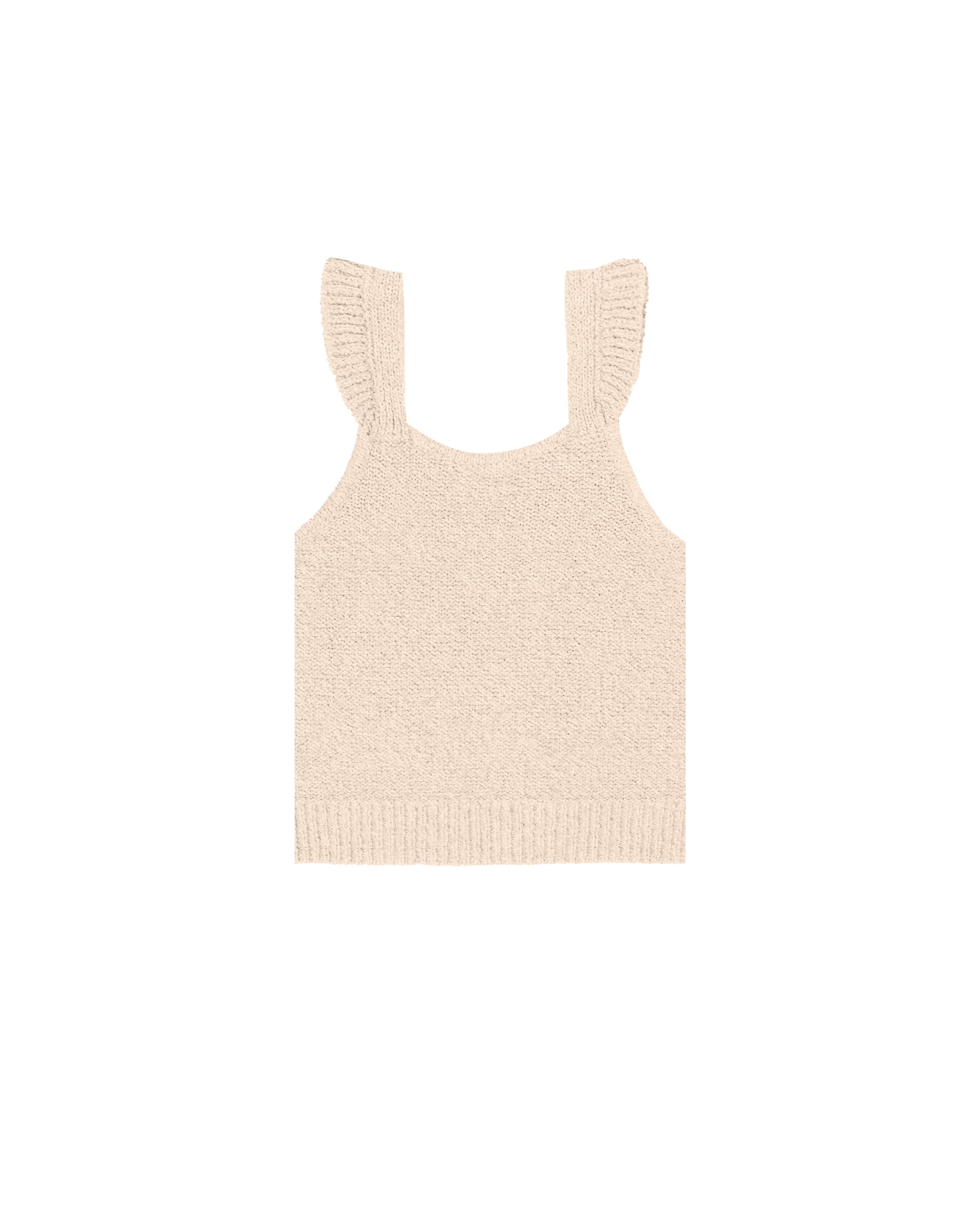 RYLEE + CRU KNIT TANK / HEATHERED SHELL - Milk + Bots