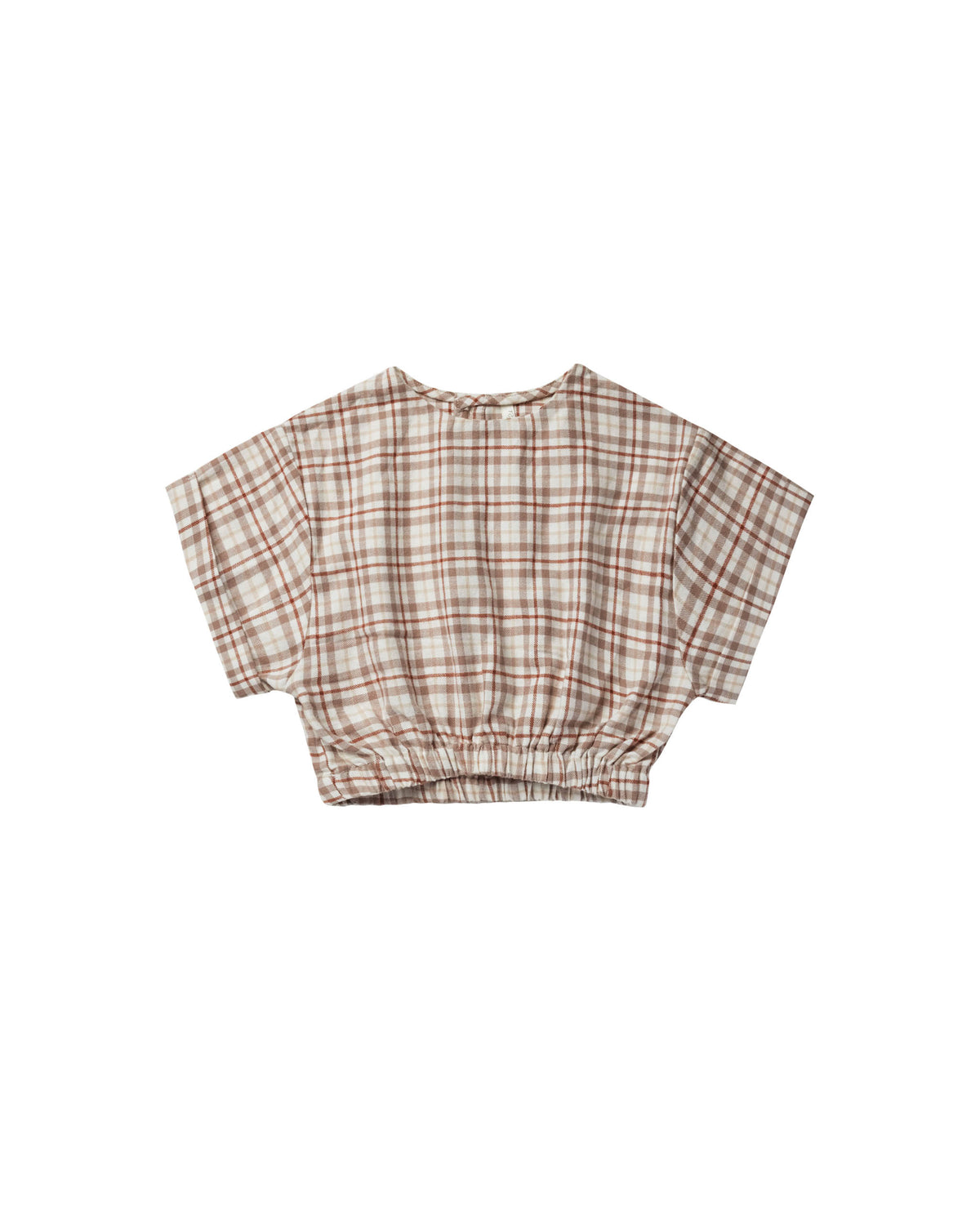 RYLEE + CRU JOELLE TOP / MOCHA PLAID