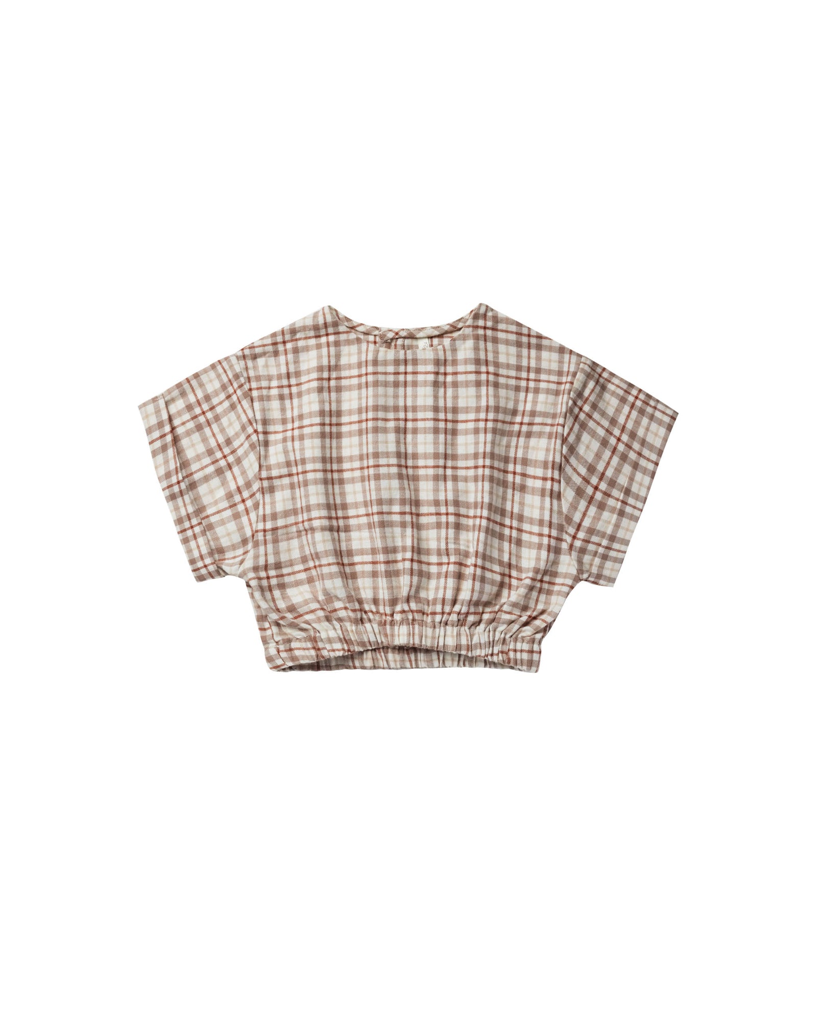 RYLEE + CRU JOELLE TOP / MOCHA PLAID