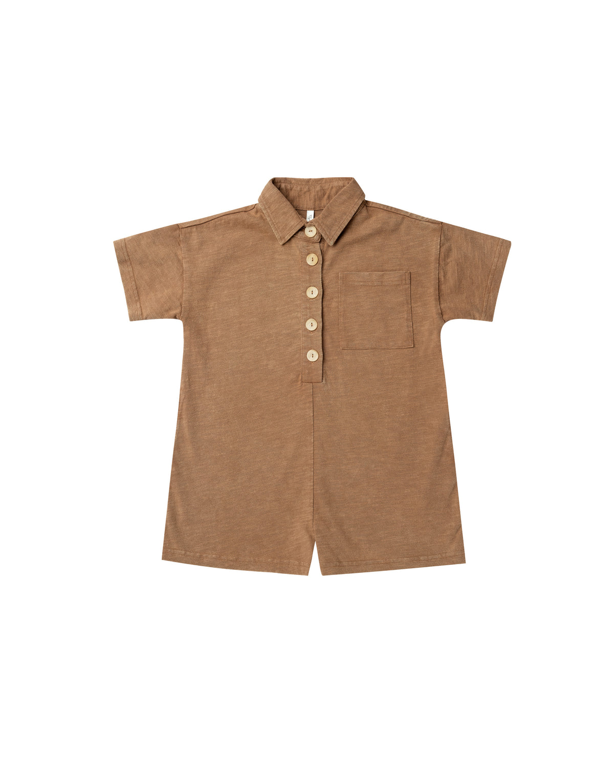RYLEE + CRU COLLARED ROMPER / CAMEL