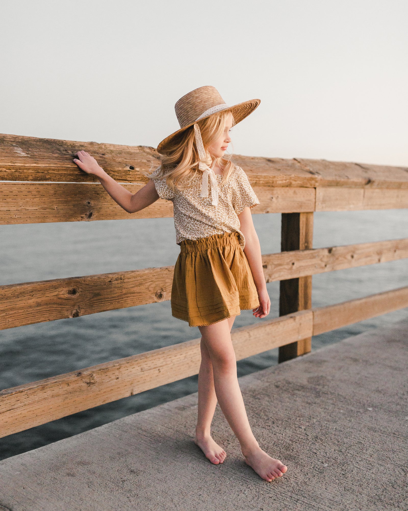 RYLEE + CRU LEAH TOP / MARIGOLD