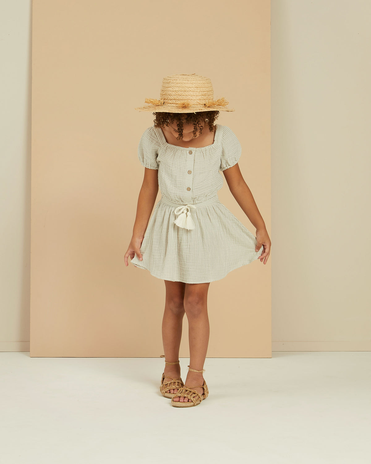 RYLEE + CRU SKIPPER TOP / MICRO STRIPE