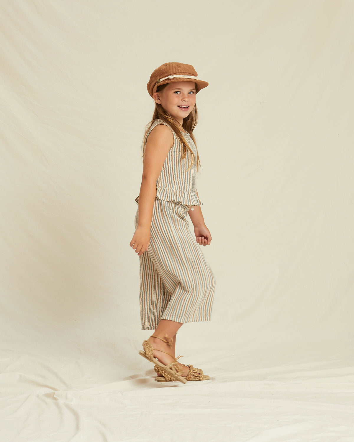 RYLEE + CRU WIDE LEG PANT / NAUTICAL STRIPE