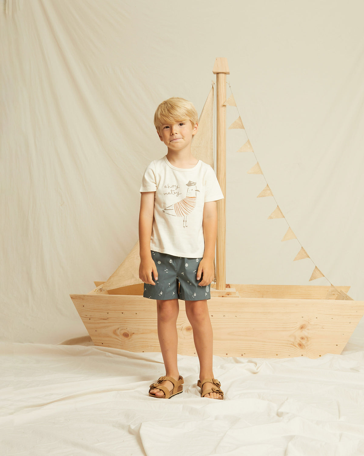 RYLEE + CRU BASIC TEE / AHOY
