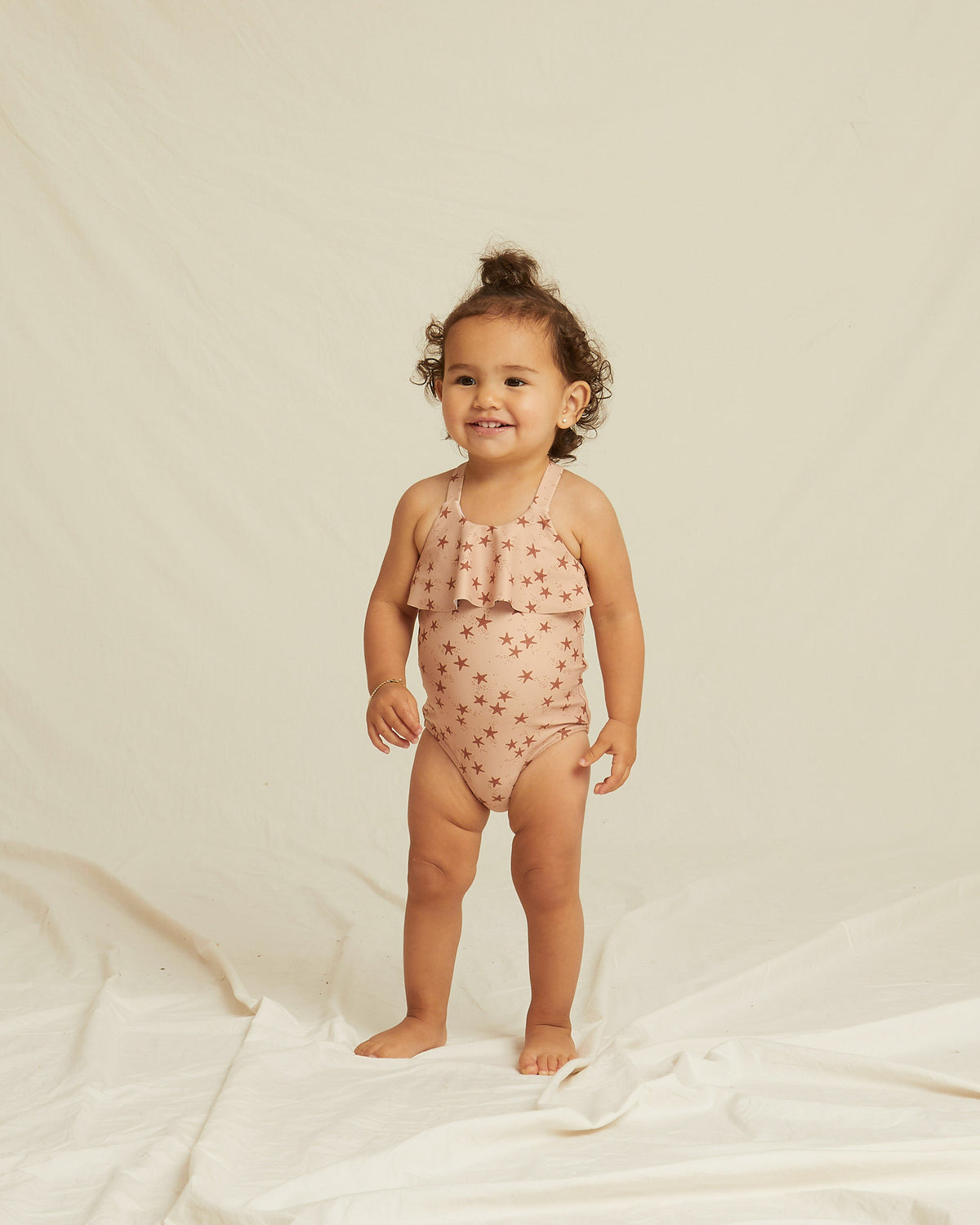 RYLEE + CRU RUFFLE ONE-PIECE / STARFISH