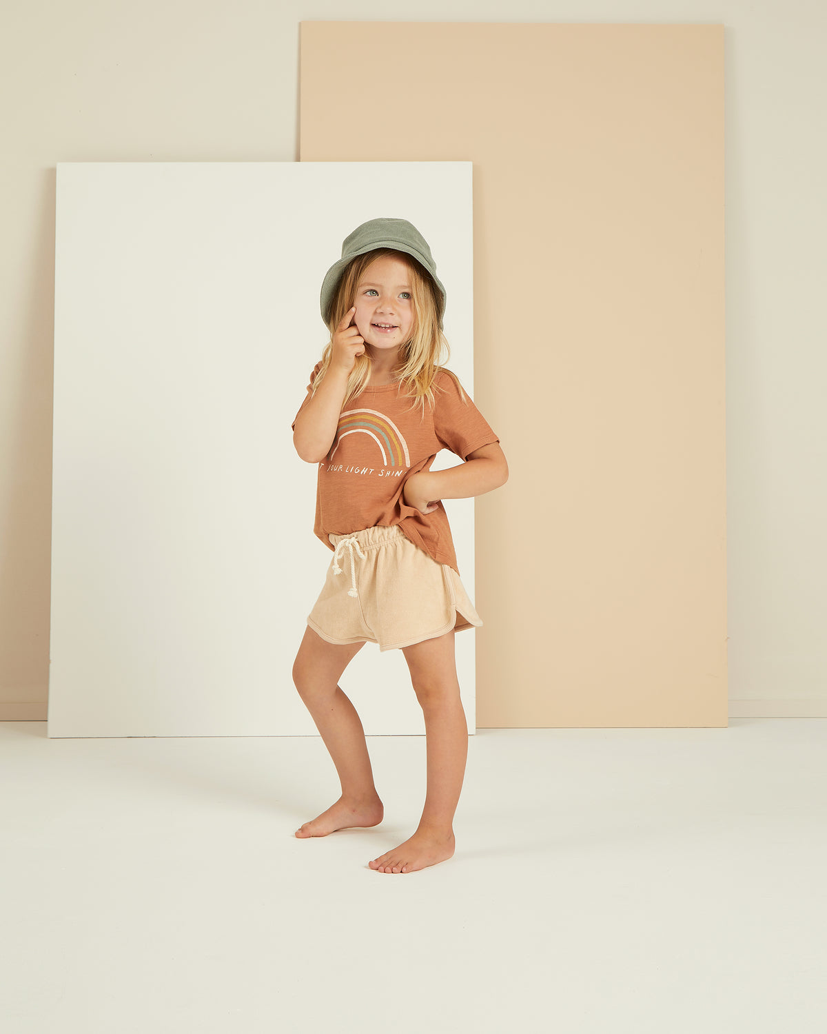 RYLEE + CRU BASIC TEE / RAINBOW