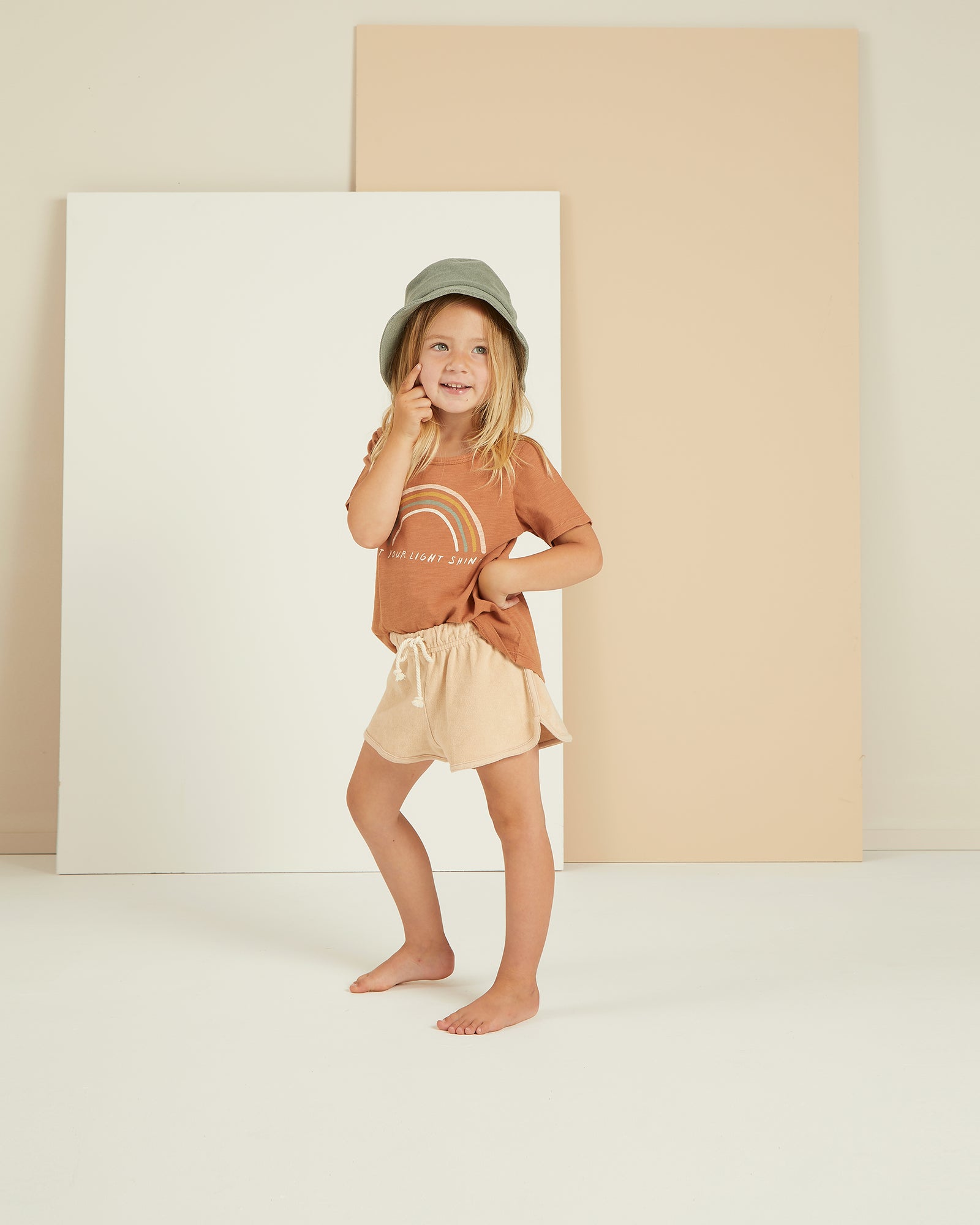 RYLEE + CRU BASIC TEE / RAINBOW