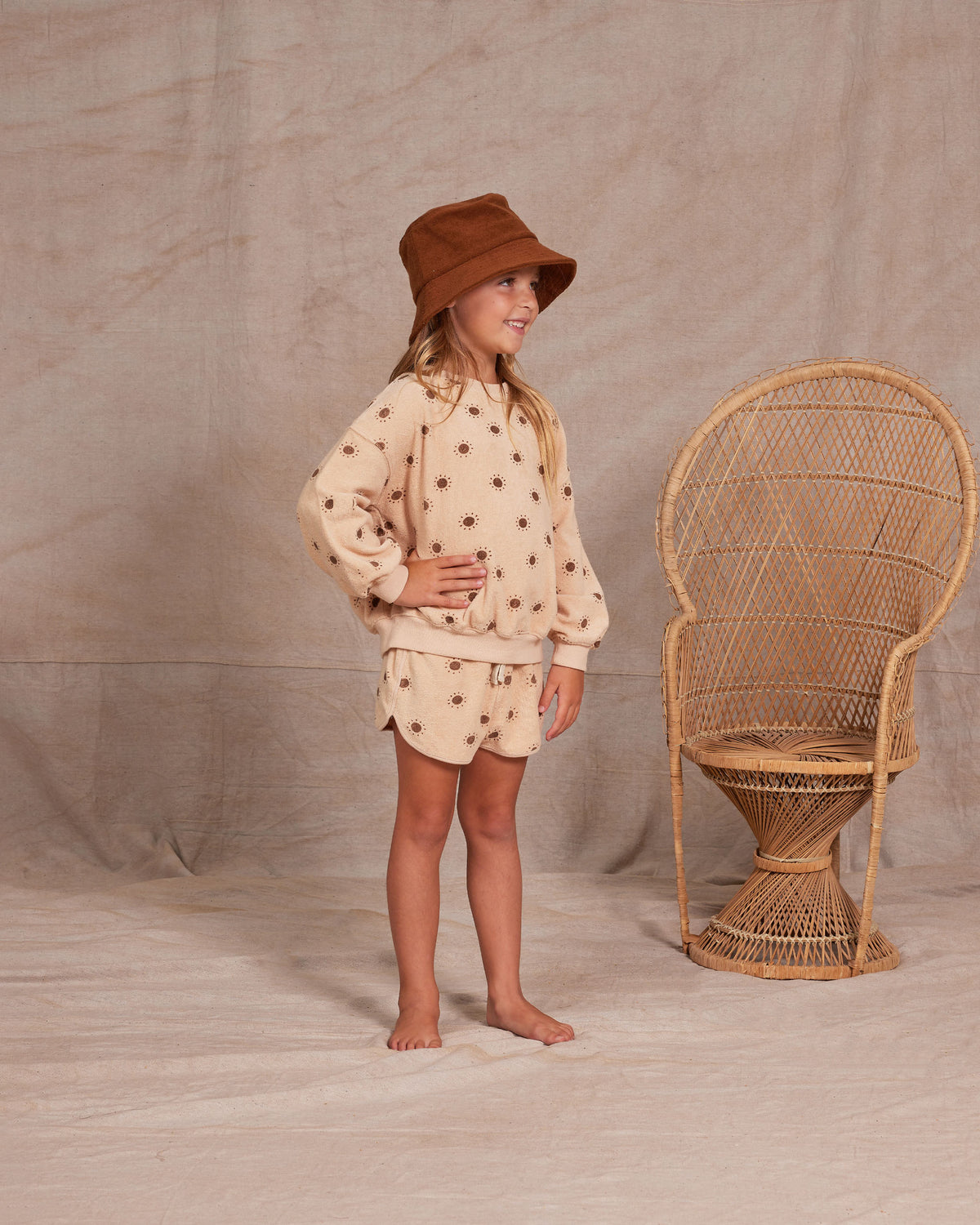 RYLEE + CRU TRACK SHORTS / SUNS