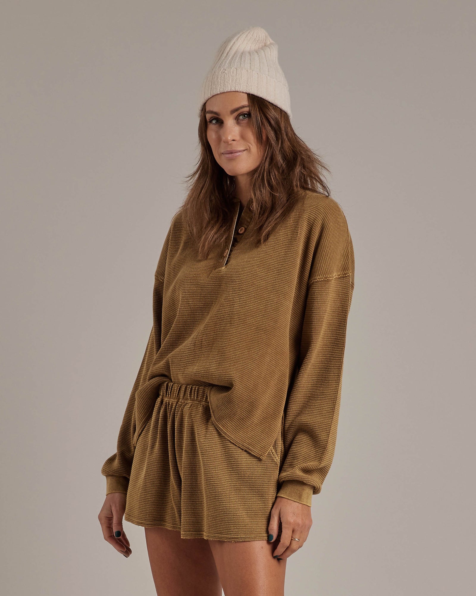 RYLEE + CRU WOMEN'S BEANIE / NATURAL