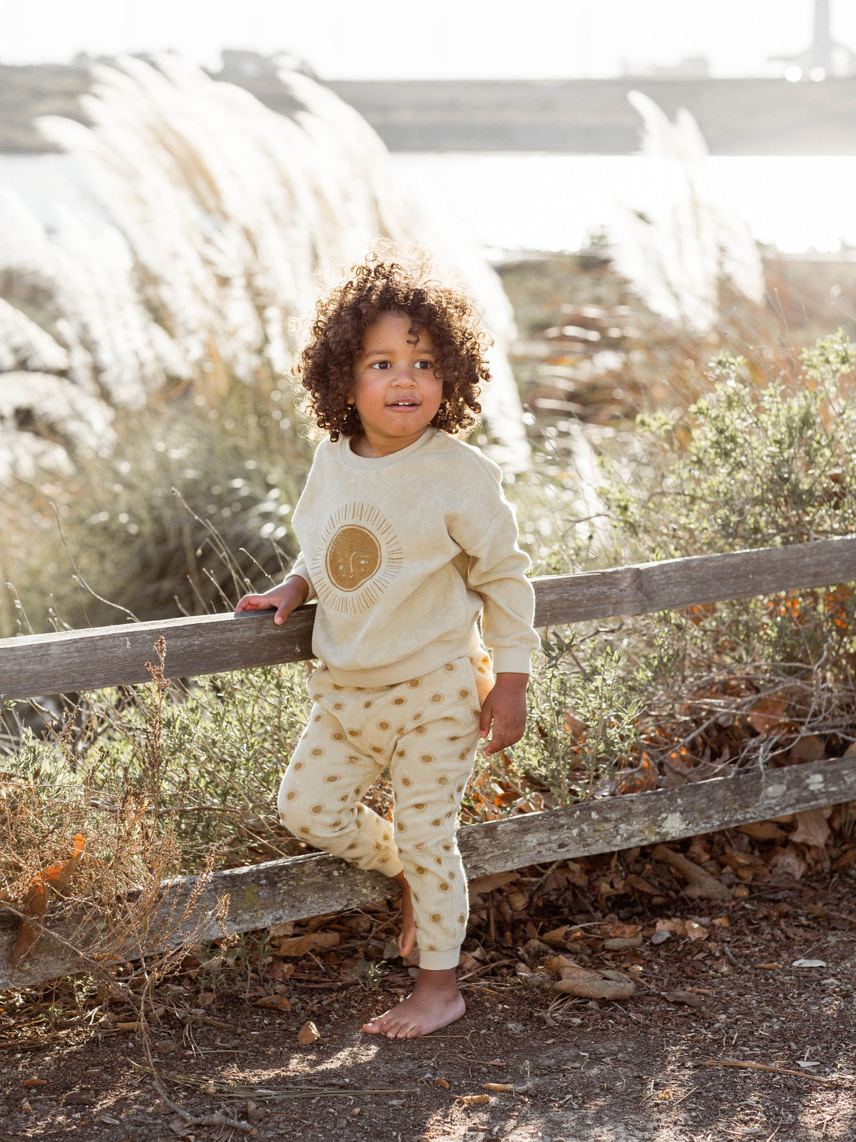 RYLEE + CRU TERRY CREWNECK / SUN