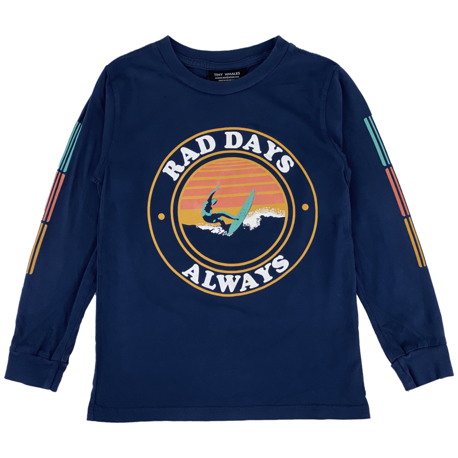 TINY WHALES RAD DAYS ALWAYS LS TEE