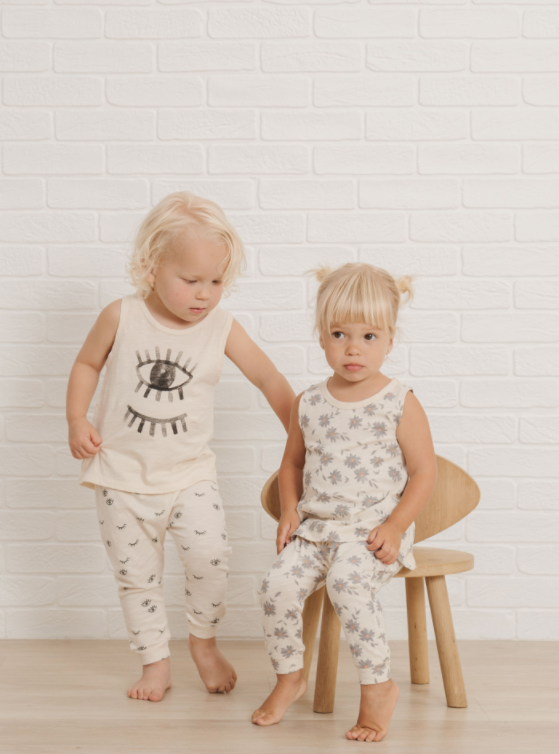 RYLEE + CRU DAISIES TANK / NATURAL