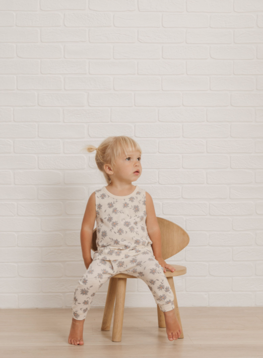 RYLEE + CRU DAISIES TANK / NATURAL