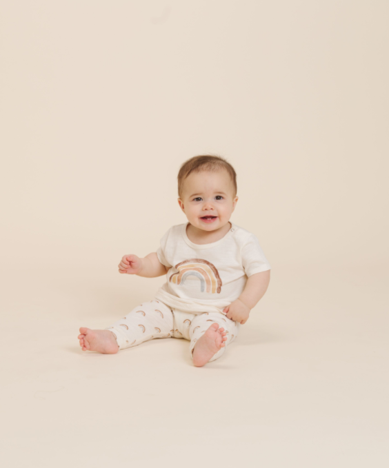 RYLEE + CRU RAINBOW SLOUCH PANT / IVORY