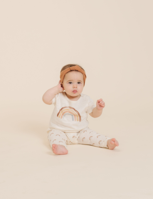 RYLEE + CRU RAINBOW SLOUCH PANT / IVORY