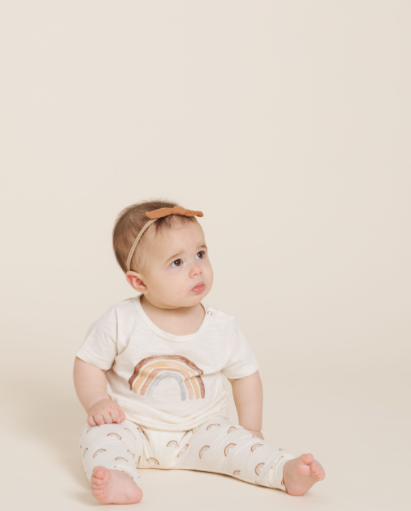 RYLEE + CRU RAINBOW SLOUCH PANT / IVORY