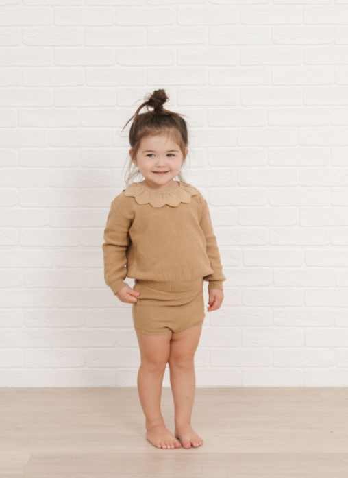 QUINCY MAE KNIT BLOOMER / HONEY