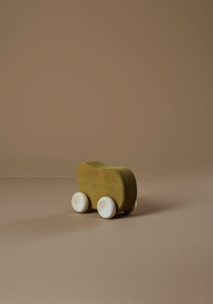 RADUGA GREZ WOODEN TOY CAR / OLIVE