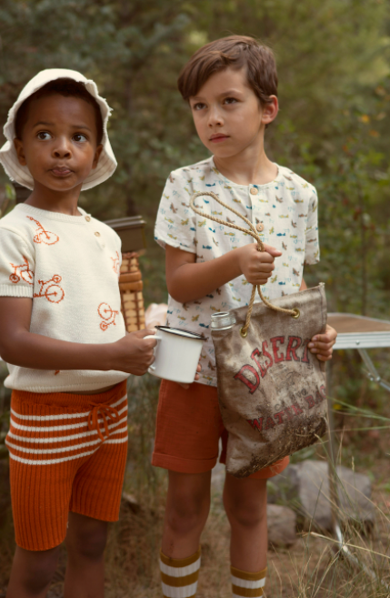 FIN &amp; VINCE HERITAGE KNIT SHORTS / GINGER