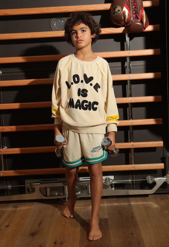 BANDY BUTTON WIDE BERMUDA SHORTS / PLYM