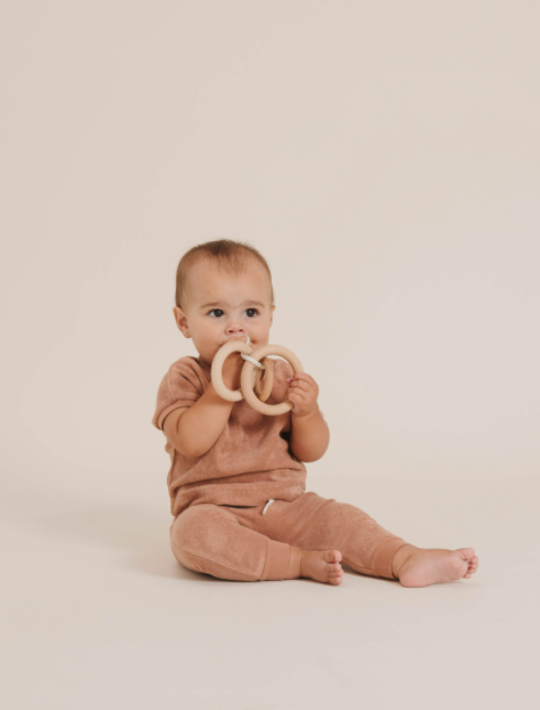 QUINCY MAE TERRY TEE / TERRACOTTA