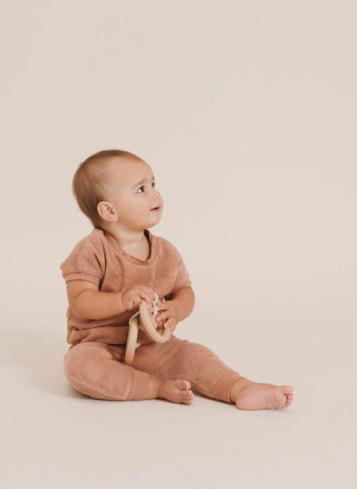 QUINCY MAE TERRY TEE / TERRACOTTA